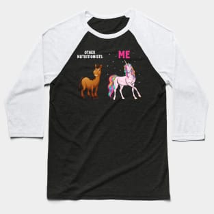 Nutritionist Unicorn Nutrition Nutritionists Baseball T-Shirt